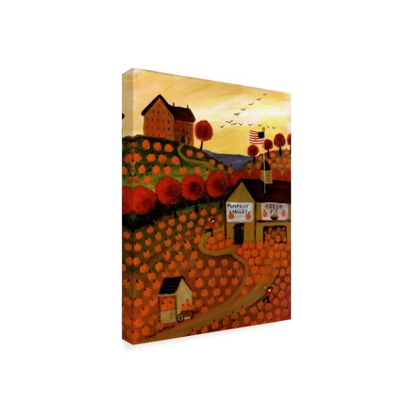 Cheryl Bartley 'Pumpkin Valley' Canvas Art,18x24